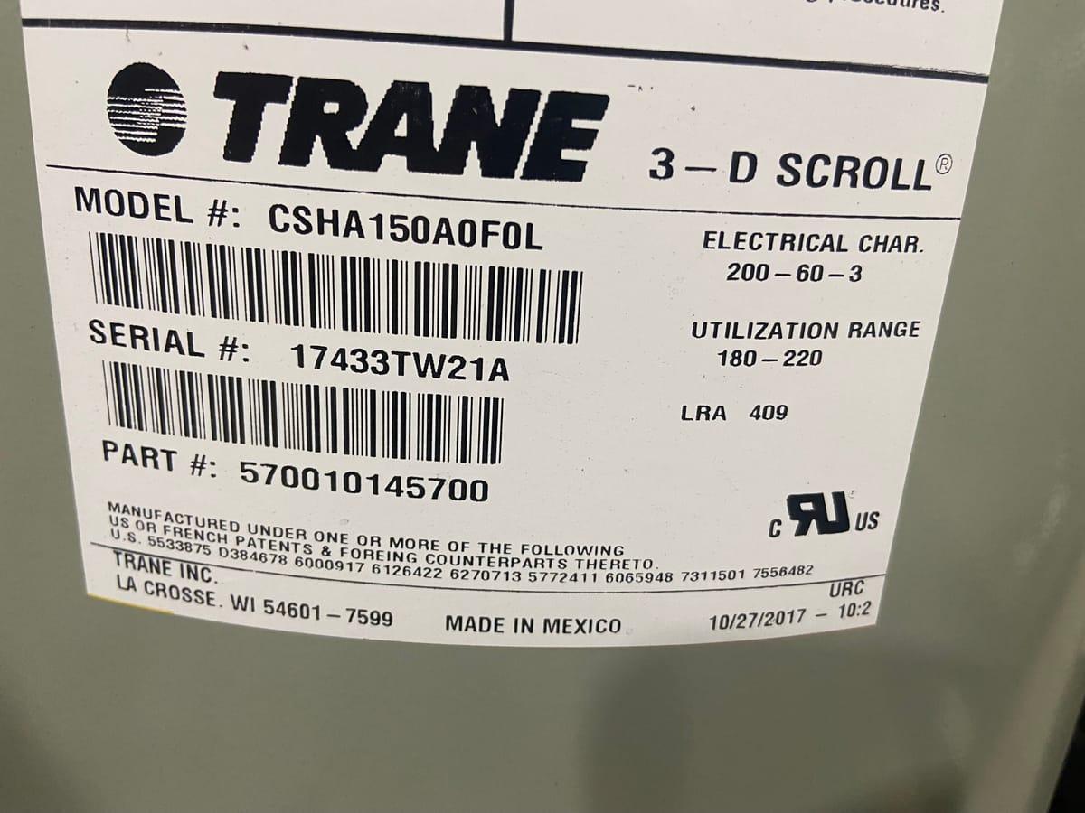 15 Ton AC/HP Scroll Compressor 200/60/3 R-410A